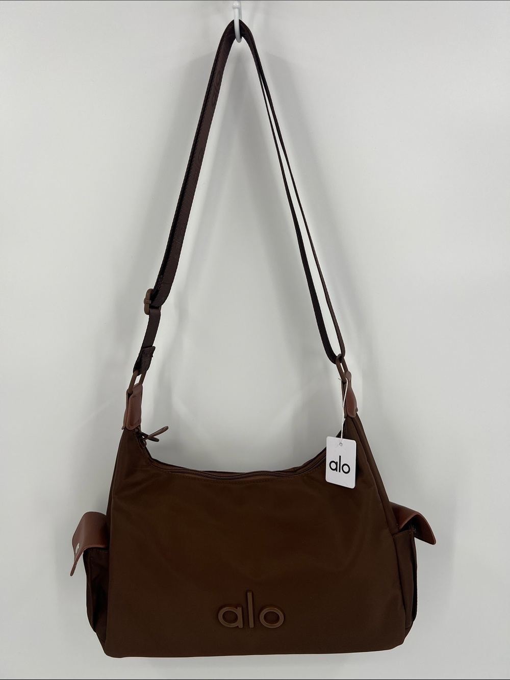 ALO Yoga Brown Shoulder Bag with Adjustable Strap